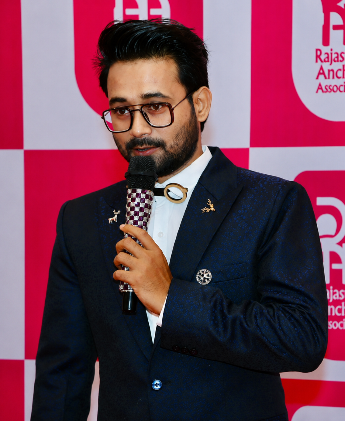 Portrait of Sourabh Shandilya in a black tuxedo